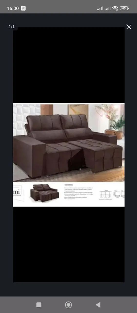 Sofá Retrátil e Reclinável Conforto e Design