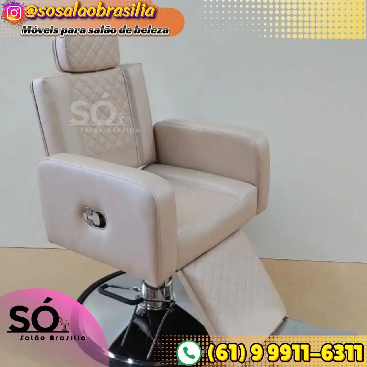 Cadeira Bella de Salão de Beleza - Luxo e Conforto