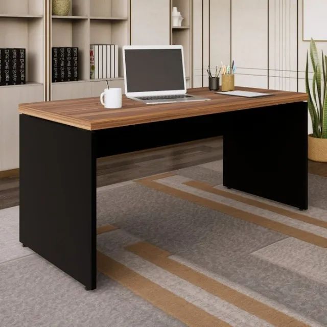 Mesa de escritorio 120x60 nova Super promoção Com design elegante e funcionaL