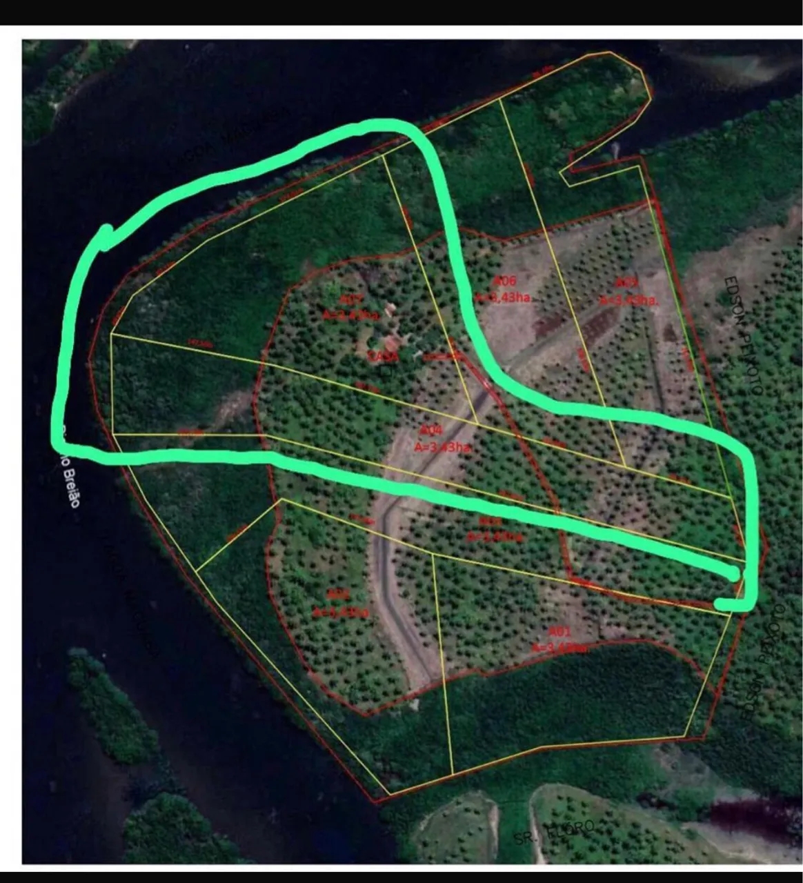 Área pra alugar na massagueira 