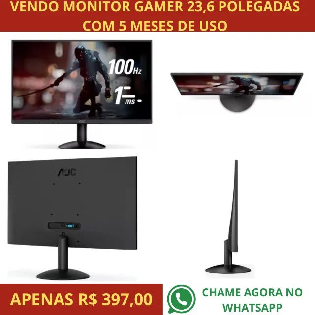 Monitor Gamer 23 Polegadas Muito Novo