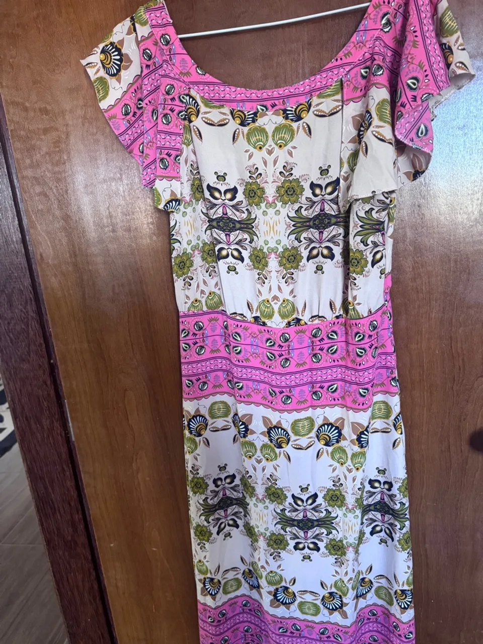 Vestido Longo Estampado Floral Feminino