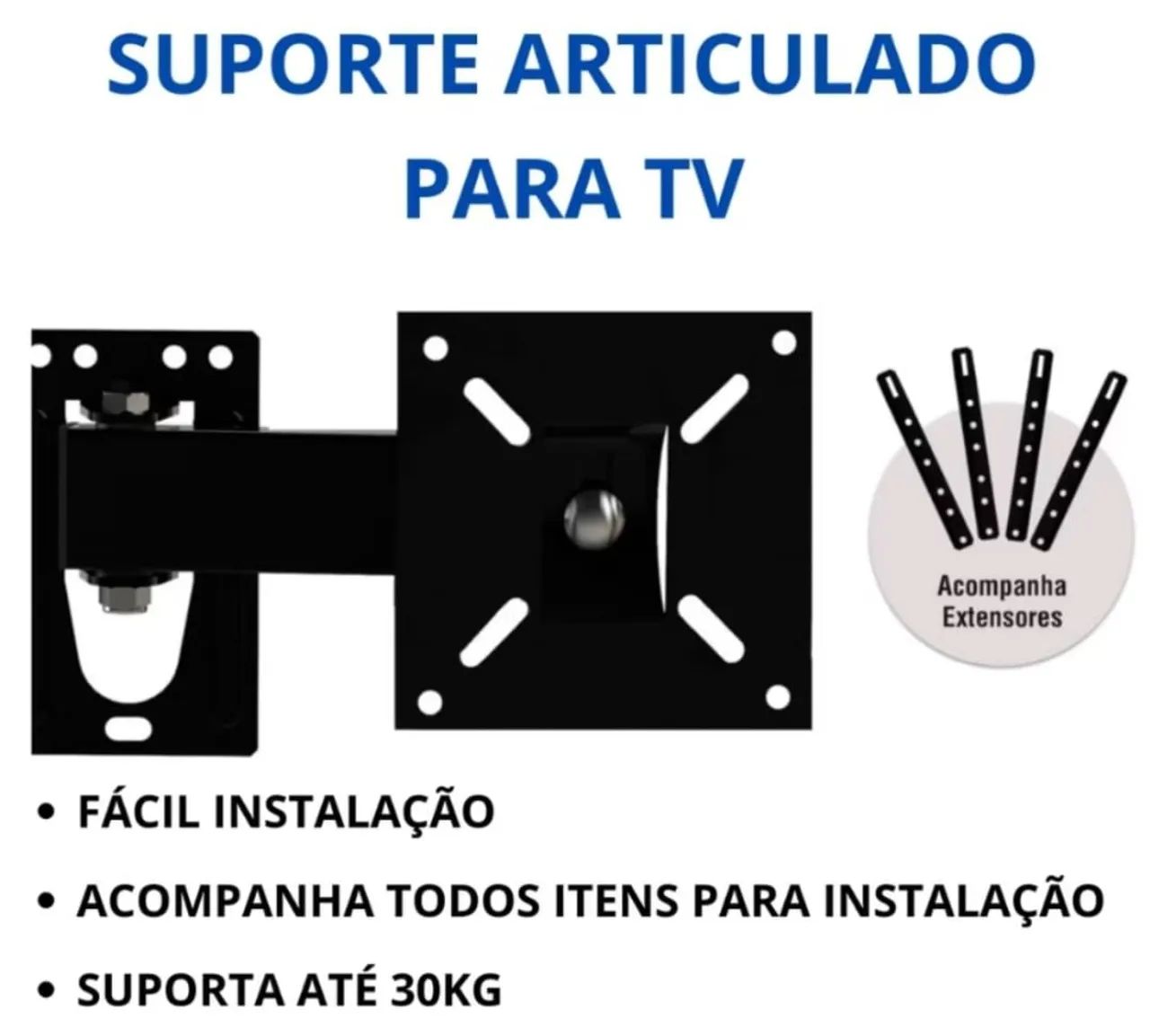Suporte de TV Articulado Brasforma - R$140,00 - Foto 6