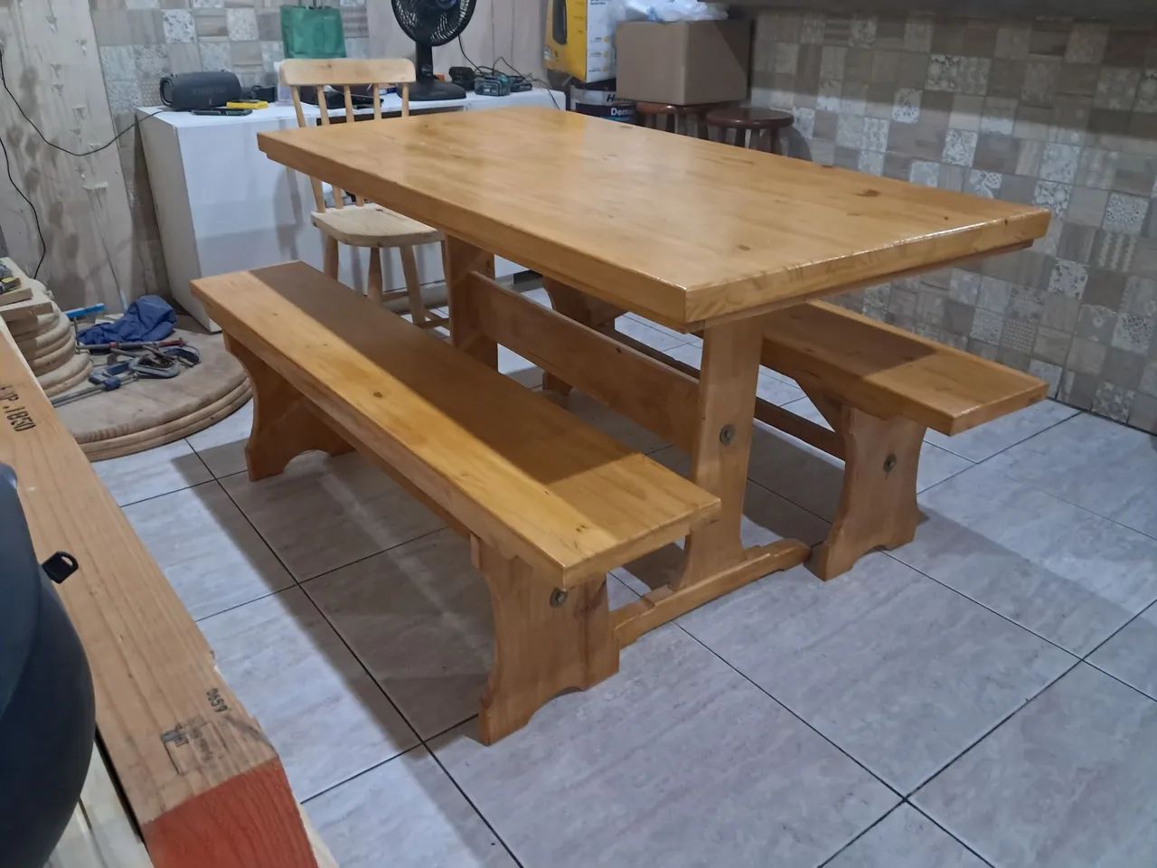 Mesa madeira  - Foto 3