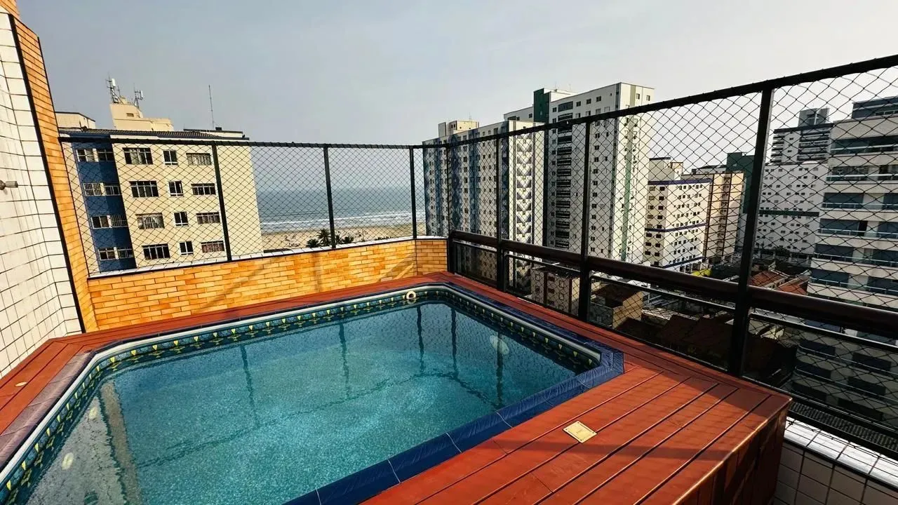 Cobertura à venda na Guilhermina, Praia Grande - Vista Mar!