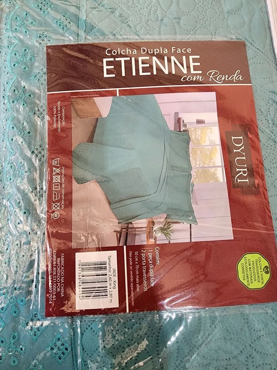 Cobre Leito com renda King 2,60m X 2,80m - Jolitex  - Foto 5