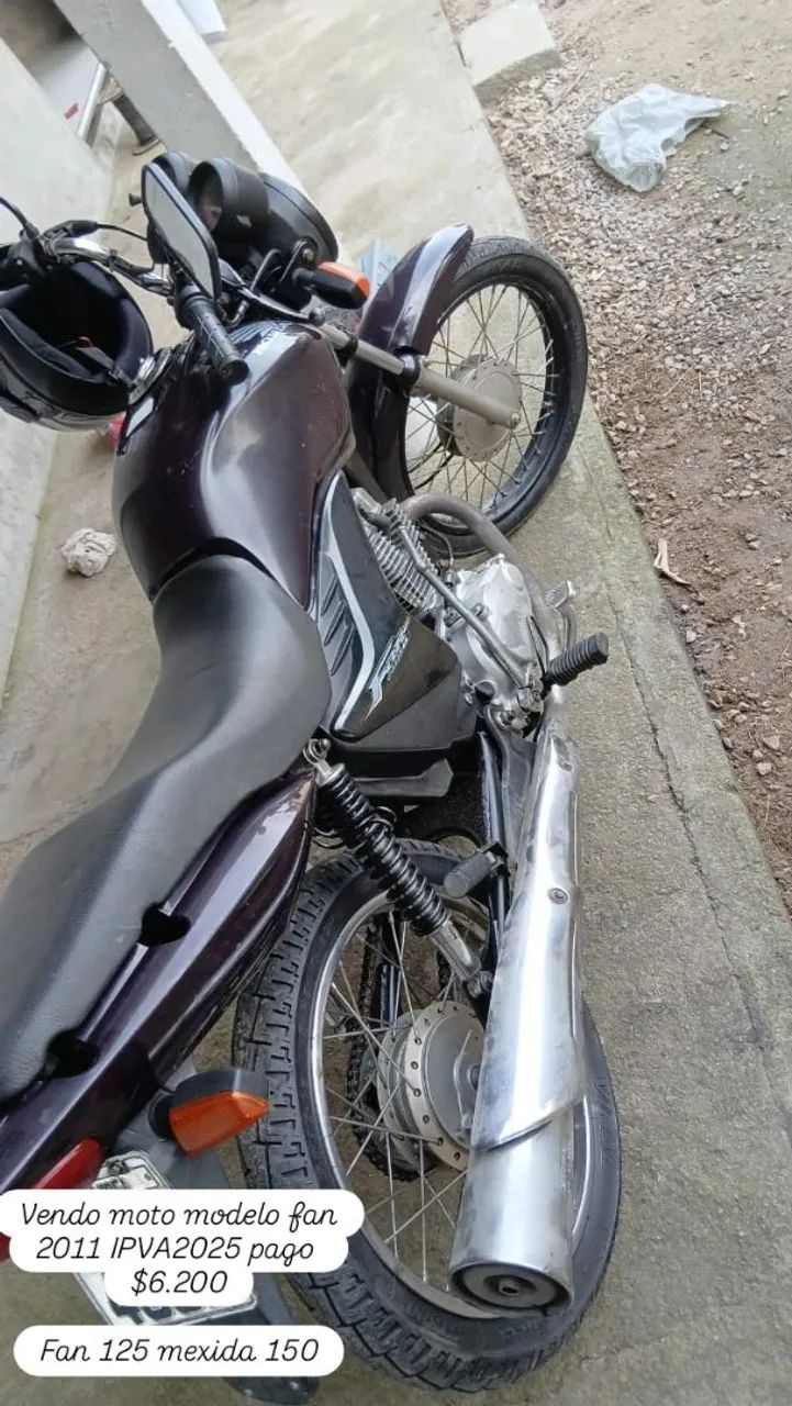 Vendo fan modelo 2011  motor 125 mexida 150