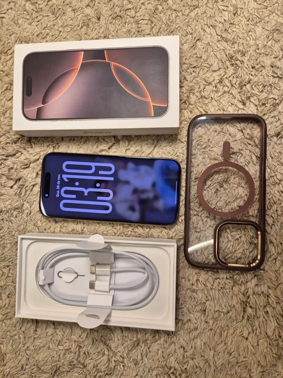 iPhone 16 Pro 1TB Desert Titanium Impecável Bateria 98% Caixa +