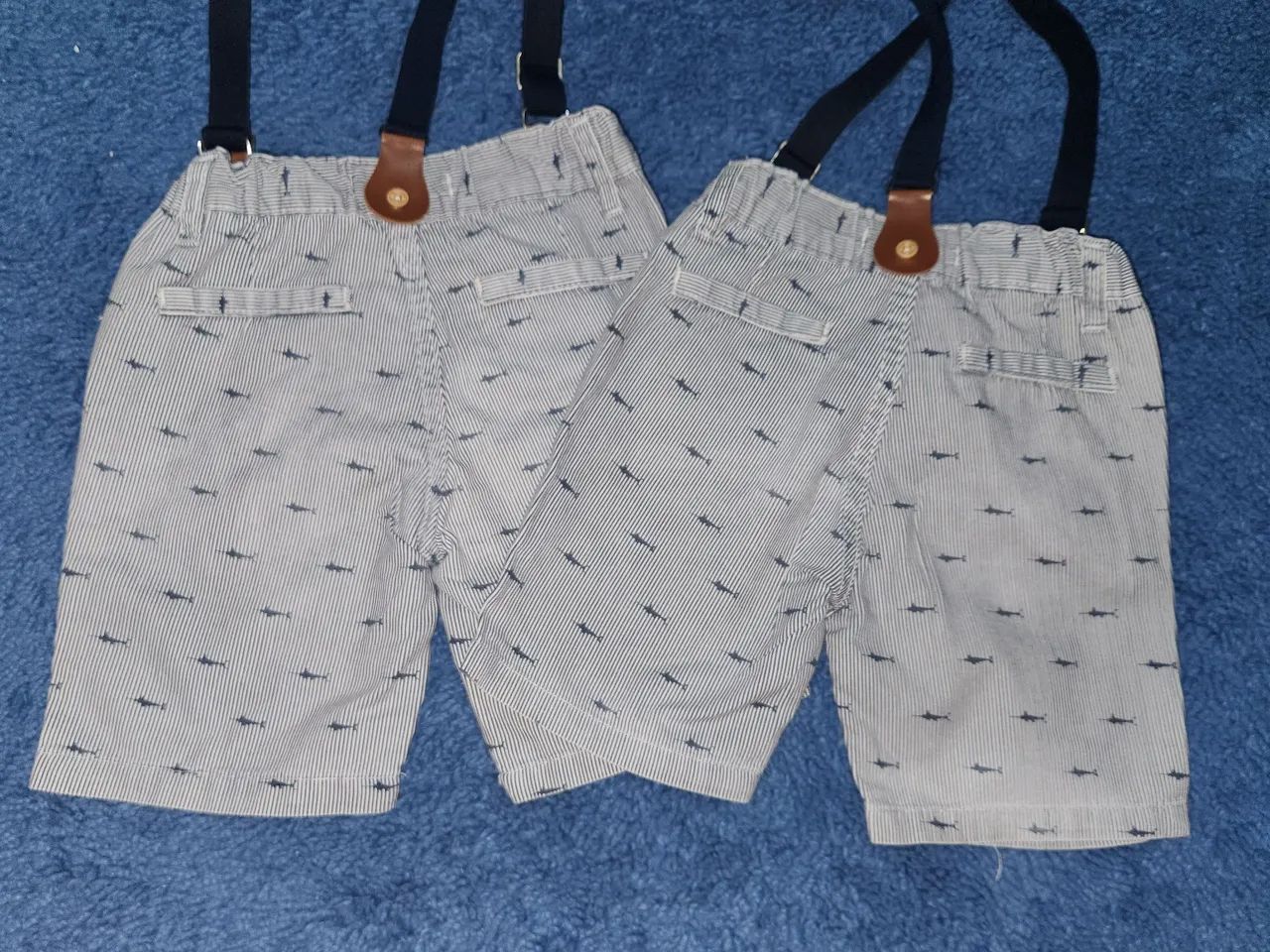 Conjunto social menino camisa, bermuda com suspensório  - Foto 6