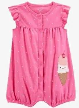 Romper Carters Rosa Importado EUA