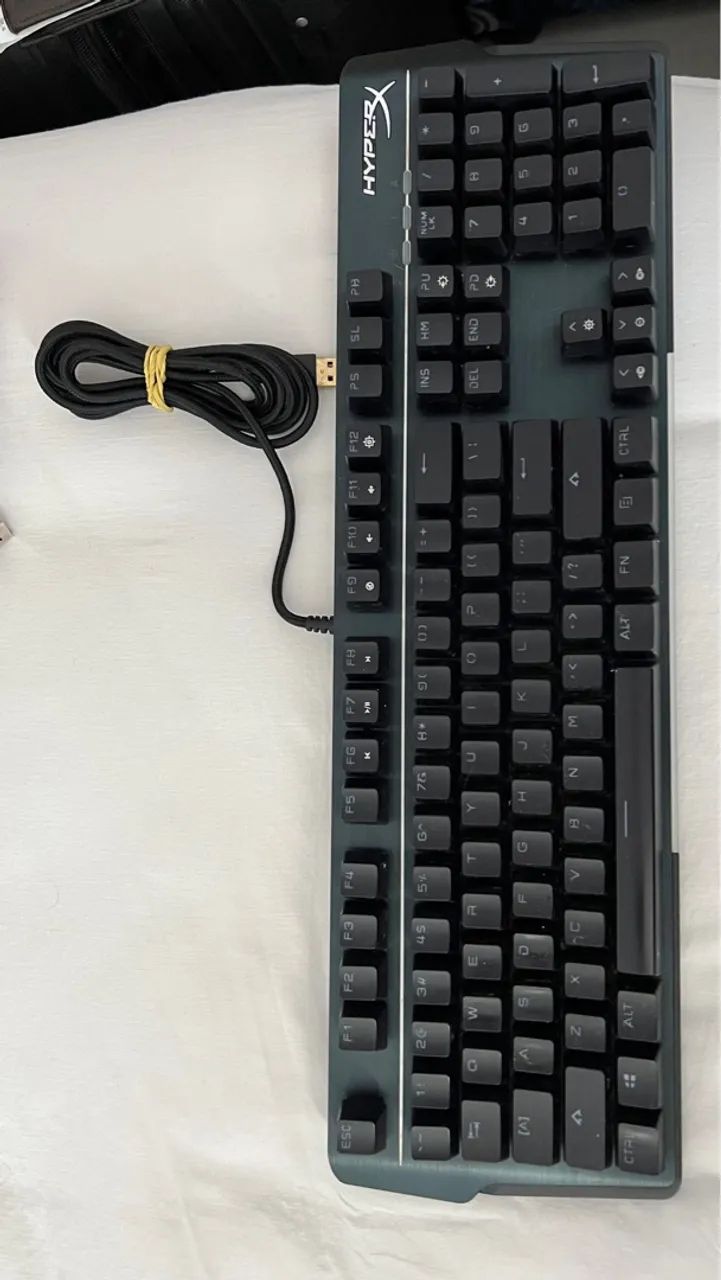 Teclado Gamer HyperX Mars RGB Mecânico Outemu Blue - Foto 4