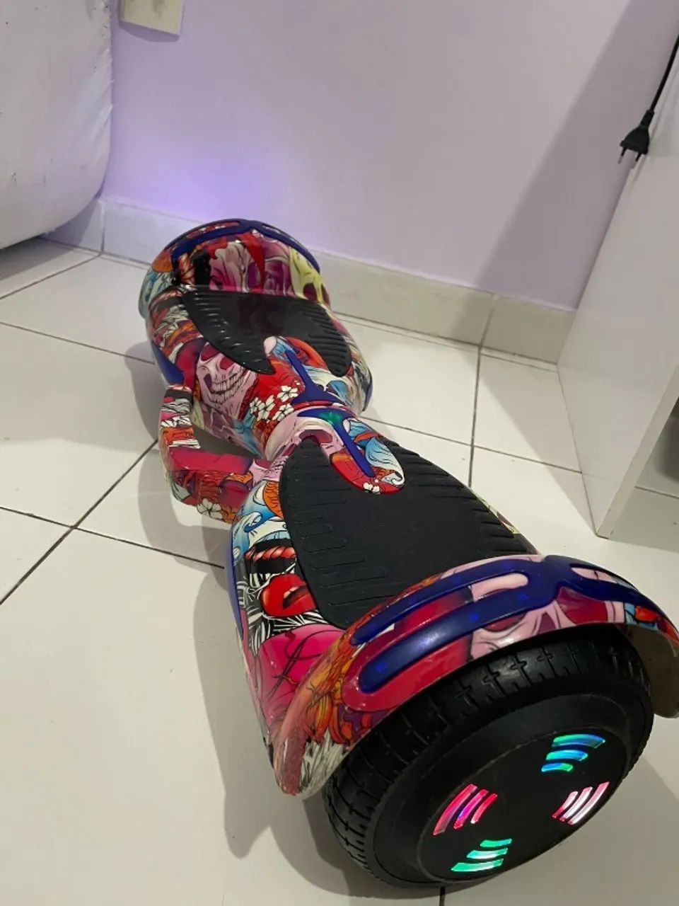 Hoverboard com LED e Bluetooth para ouvir músicas 6.5