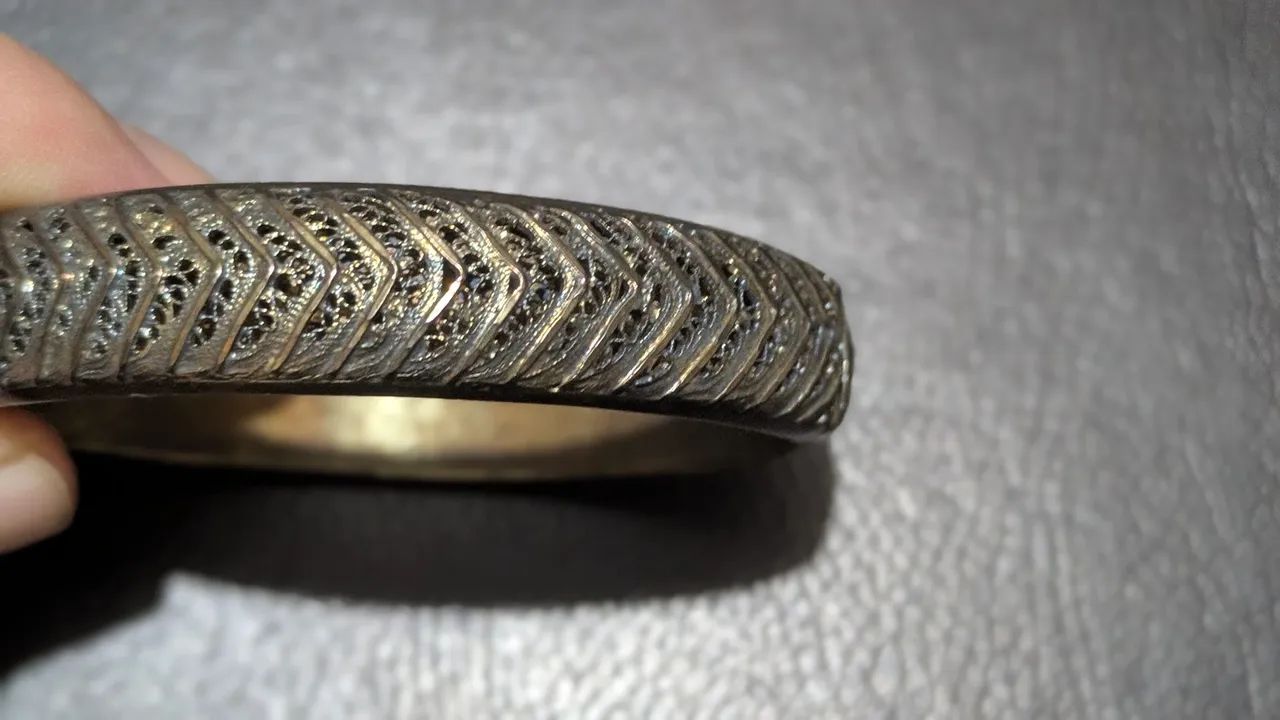 Bracelete Vintage Filigrana Chevron (Espinha de Peixe) | Portugal - Foto 2