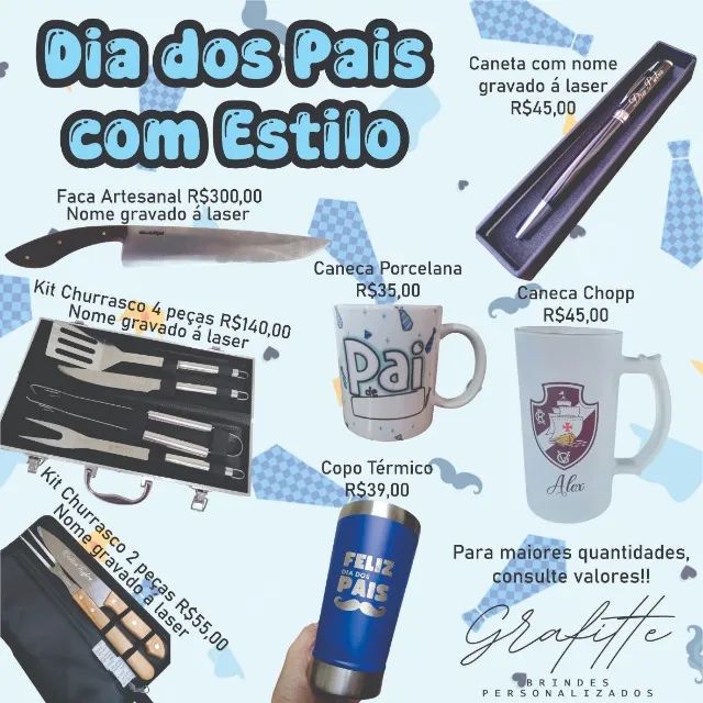 Dia dos pais  com Brindes personalizados da Grafitte - Foto 2