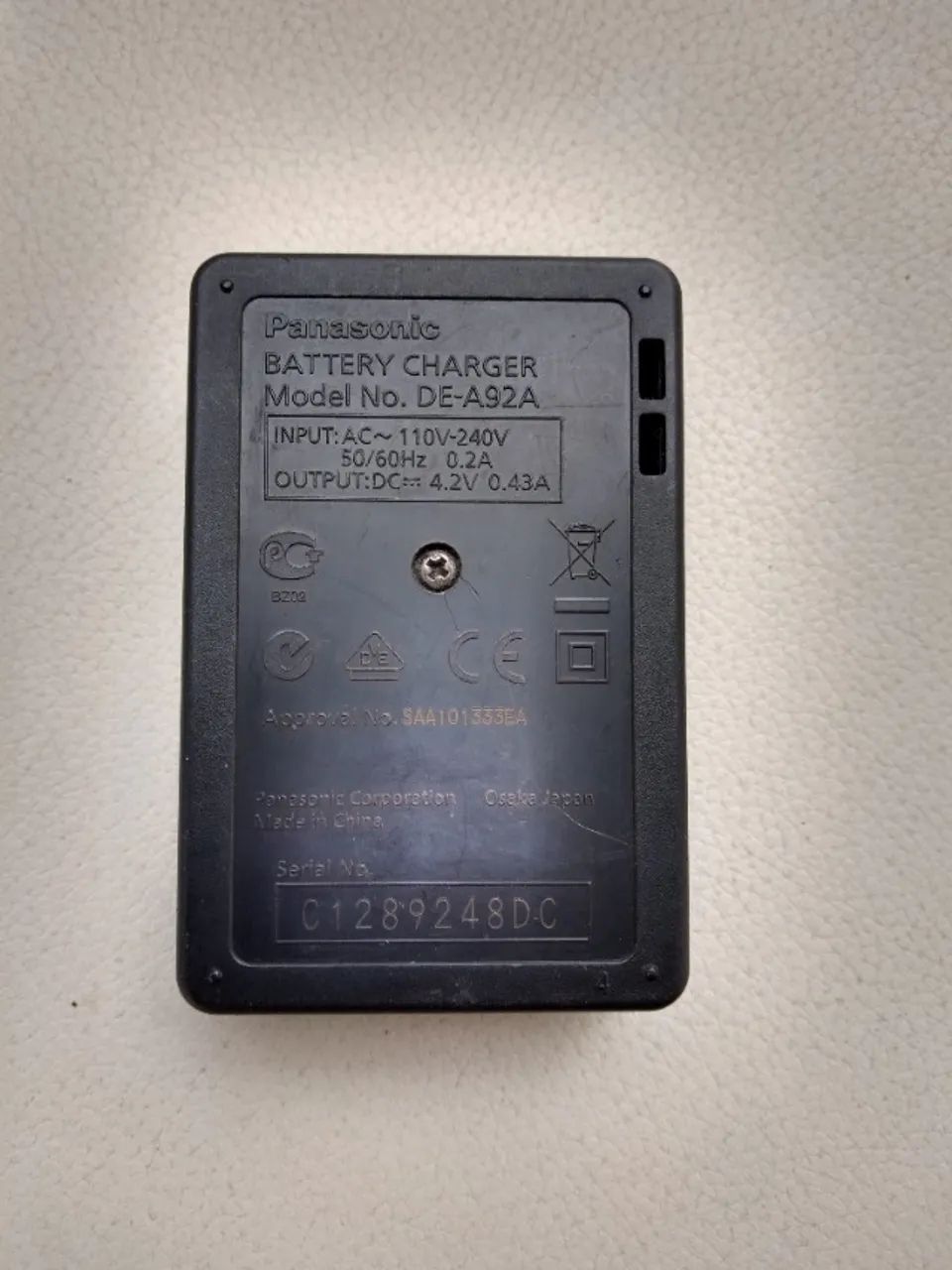  Carregador de bateria original Panasonic LUMIX DE-A92A para baterias DMW-BCK7 NCA-YN101 - Foto 4