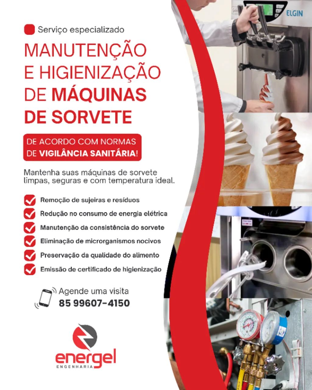 MANUTENÇÃO CONSERTO DE MÁQUINA DE SORVETE ASSISTÊNCIA TÉCNICA ESPECIALIZADA