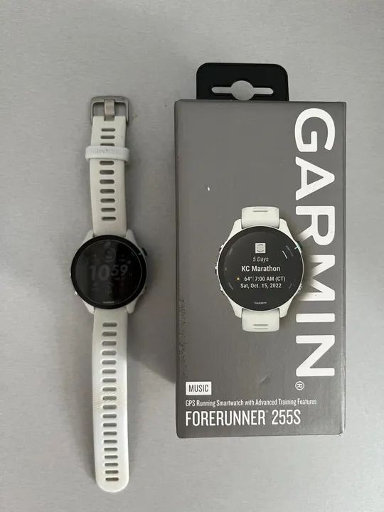 Relógio Garmin Forerunner 255S Music Branco - Foto 3