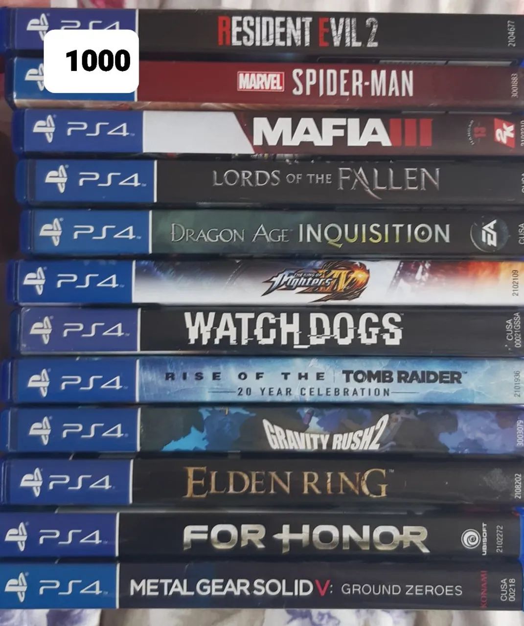 Lote de 11 jogos de ps4