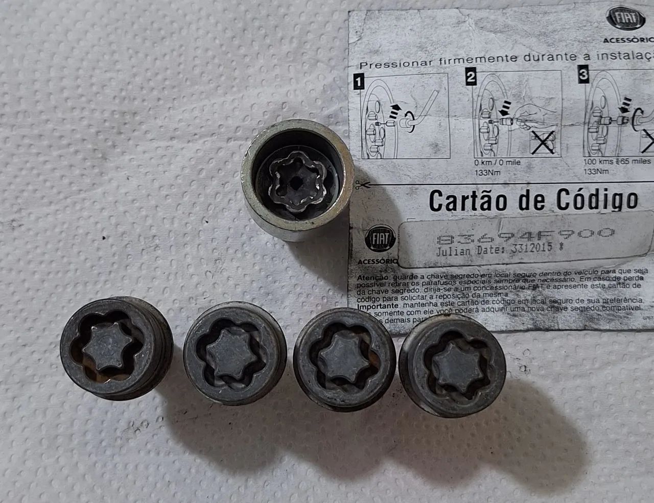 Parafuso anti furto roda FastBack 