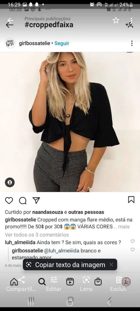 Cropped 6 em 1  estiloso - Foto 3