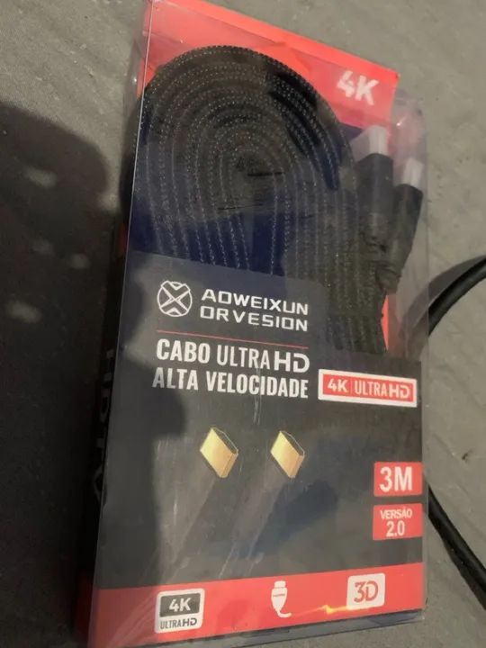 Cabo HDMI 4K Ultra HD Alta Velocidade 3M