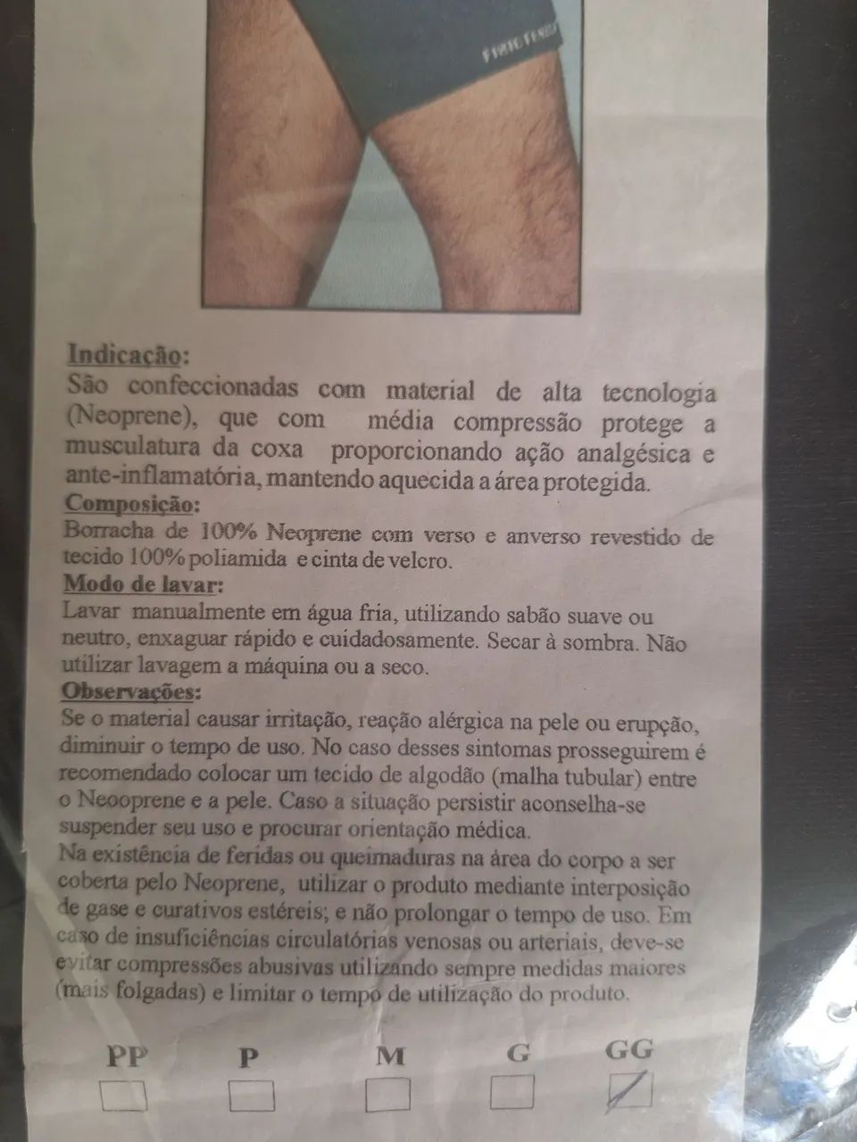 FISIOTENSOR Coxal Neoprene - Tamanho GG - Foto 2
