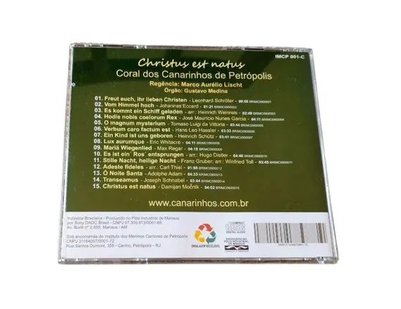 CD Coral Canarinhos de Petrópolis 2009 Sony - Foto 4