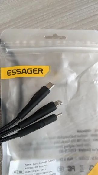 Cabo Carregador 3 em 1 Universal - Tipo-C, Micro USB (V8) e Lightning (iPhone) - Foto 5