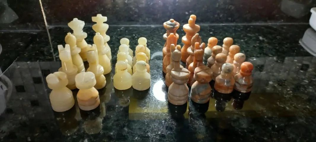 jogo de xadrez em ágata  - Foto 5
