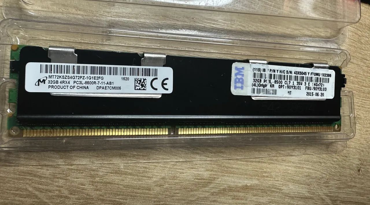 Memória PC3L-8500R 32gb  - Foto 2
