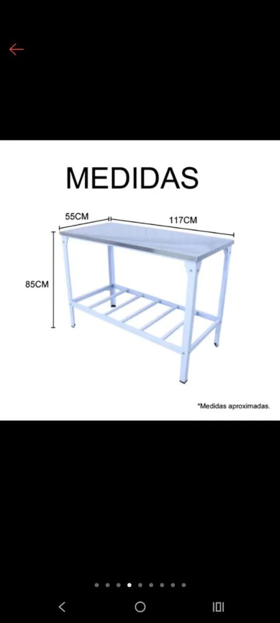 MESA INOX / PERFEITO ESTADO - Foto 2