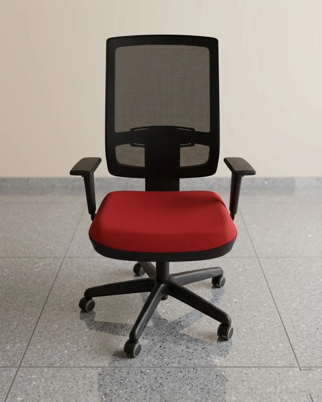 Cadeira Presidente com assento vermelho
