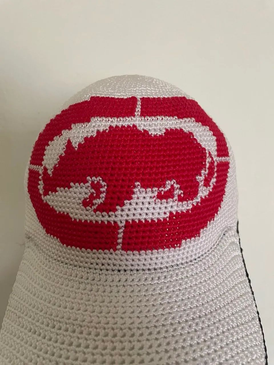 Boné de crochê Ecko Big logo branco - Foto 2