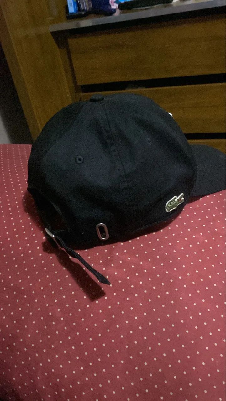 Boné de Beisebol Lacoste em Sarja com Bordado original  - Foto 2