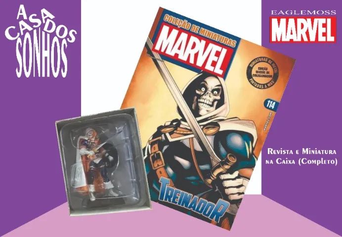 Coleção de Miniatura Marvel Eaglemoss Treinador Nº 114 Completo