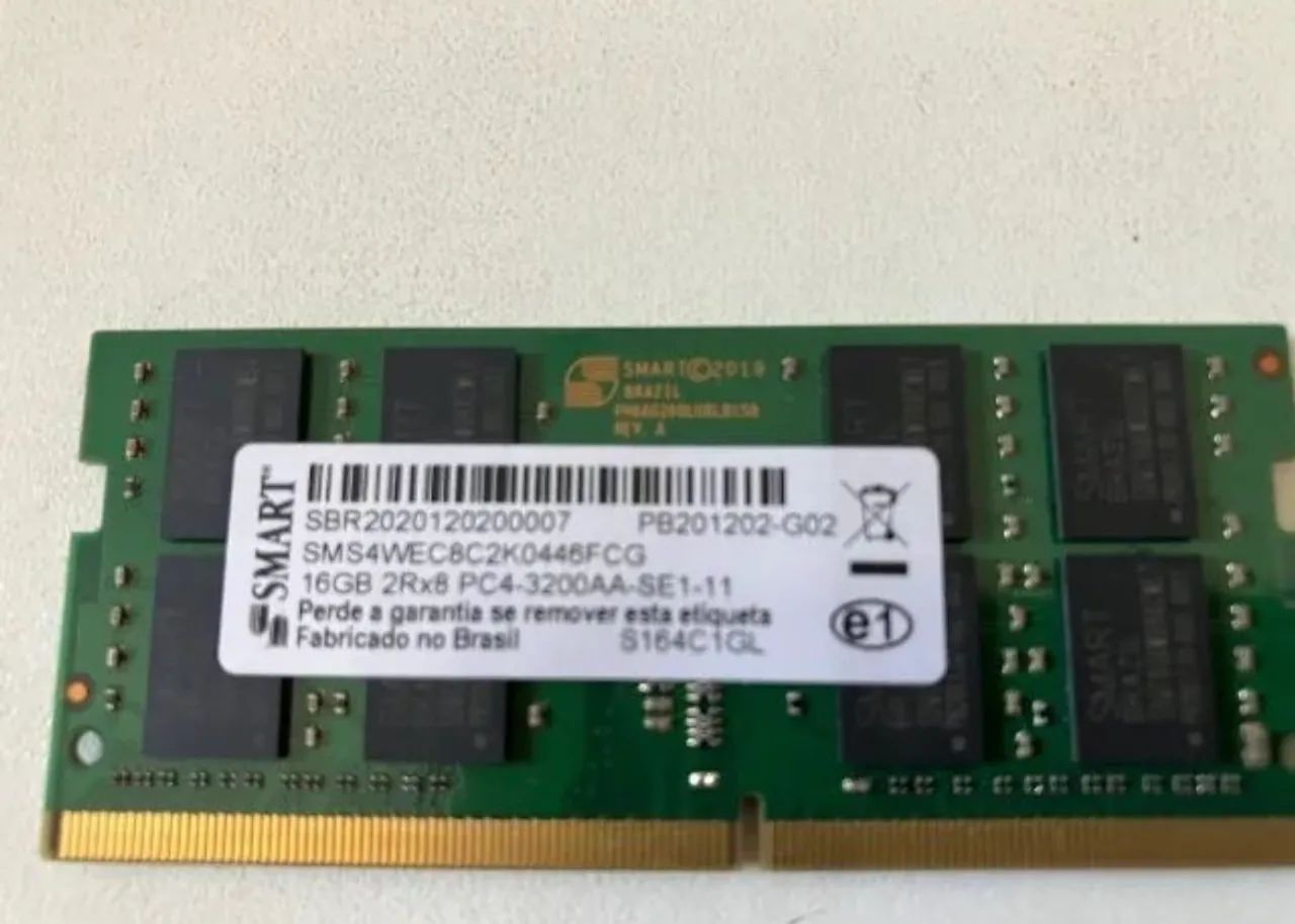 Memoria Smart 16Gb Ddr4 Pc4 3200aa Sms4wec8c2k0446fcg Notebook