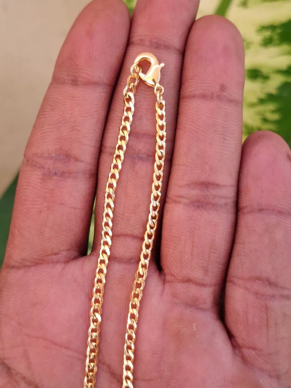 Corrente Grumet 3mm Banhada a Ouro 18k  - Foto 3