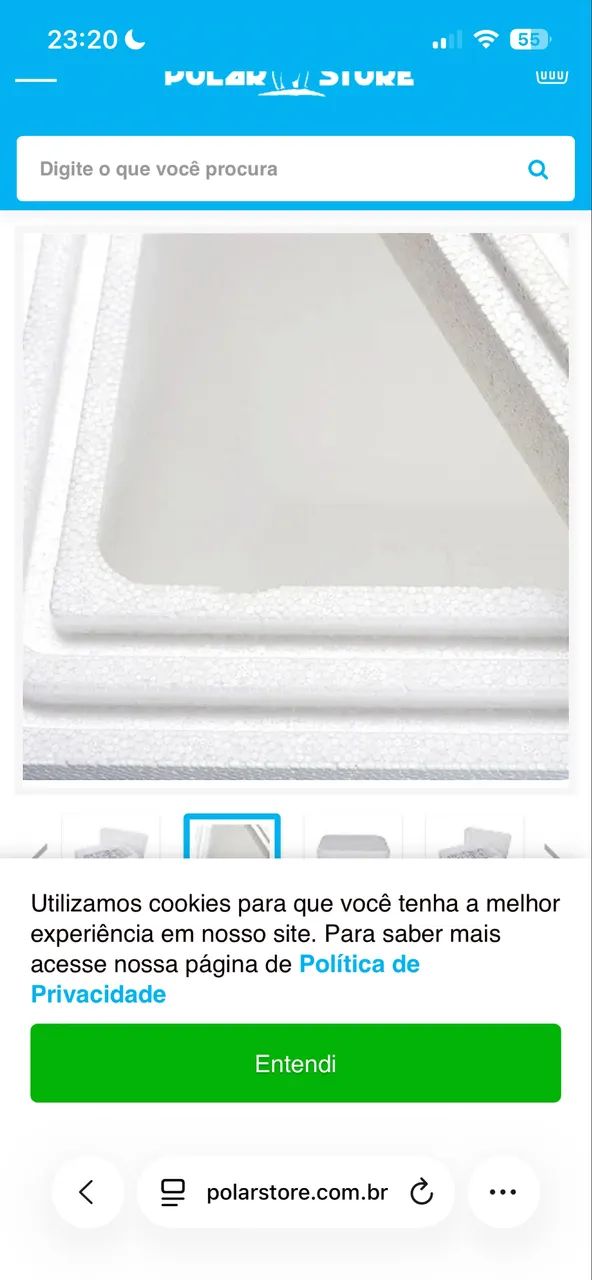 Caixa Térmica Parede Tripla feita em EPS Isopor 80 Litros