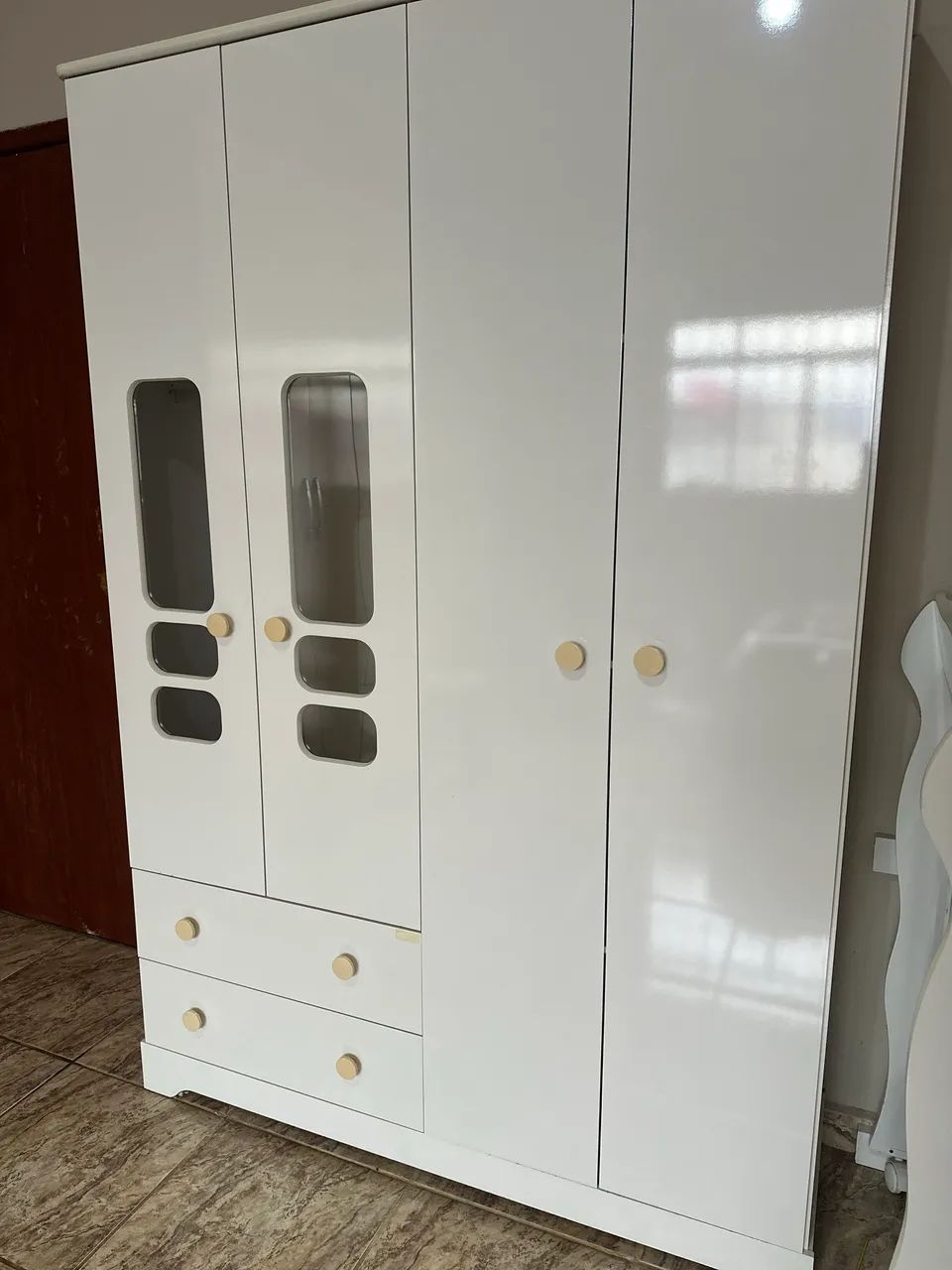 Guarda roupa infantil branco 