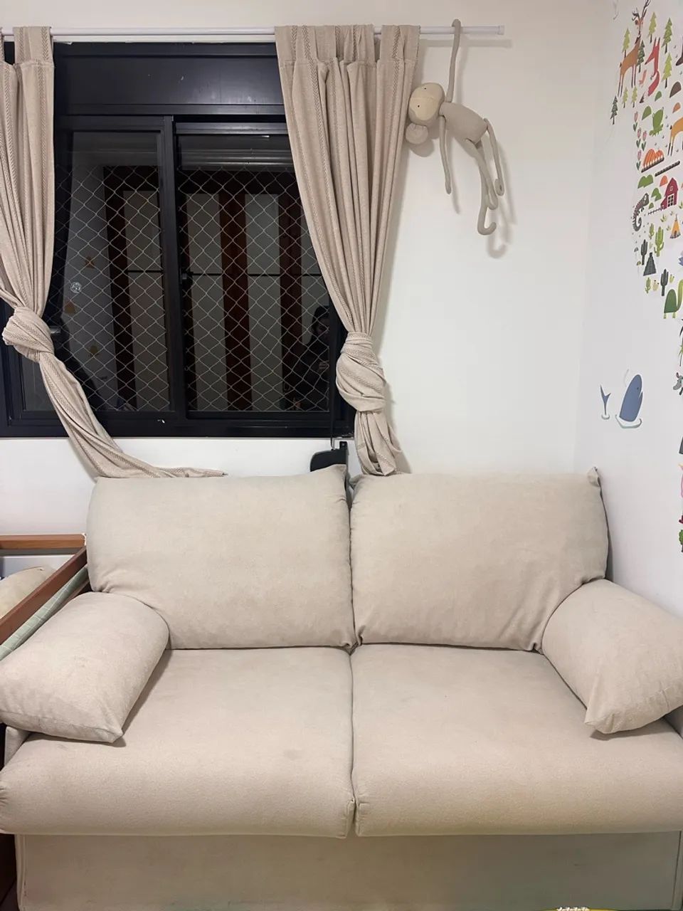 Sofâ cama 2 lugares - vira cama de casal - Foto 4