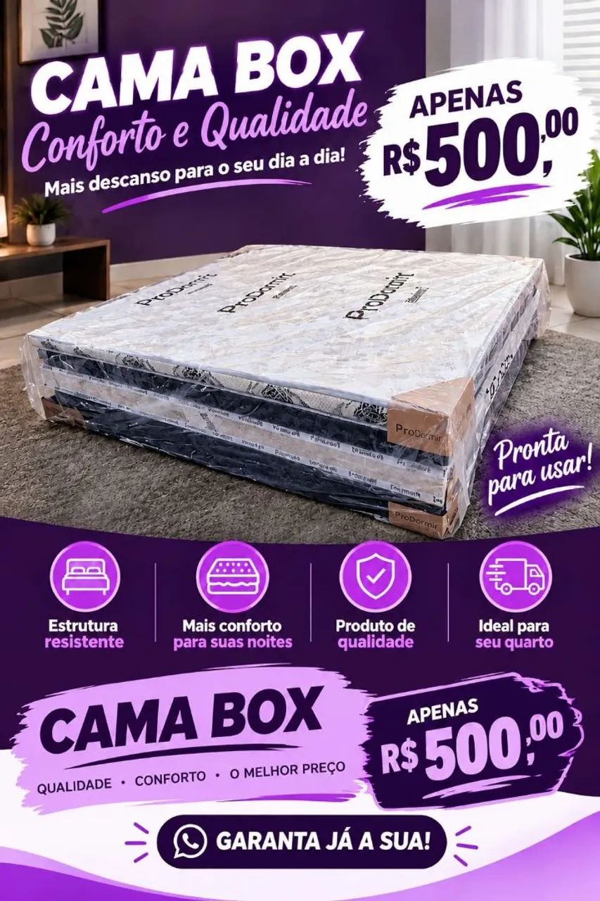 CAMA BOX- 12 cm