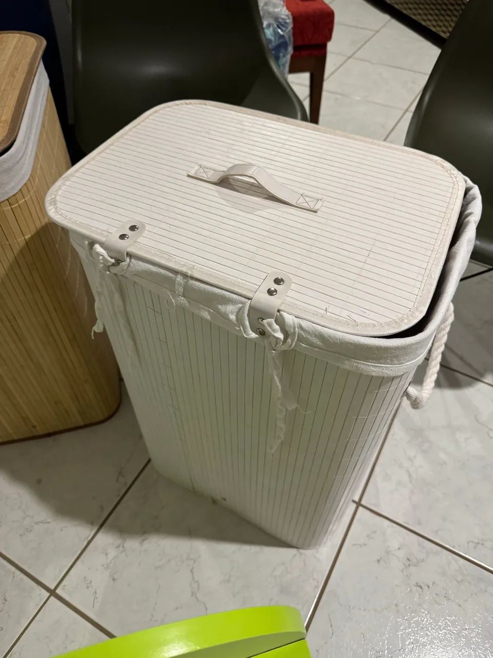 Cesto de roupas Branco  - Foto 4