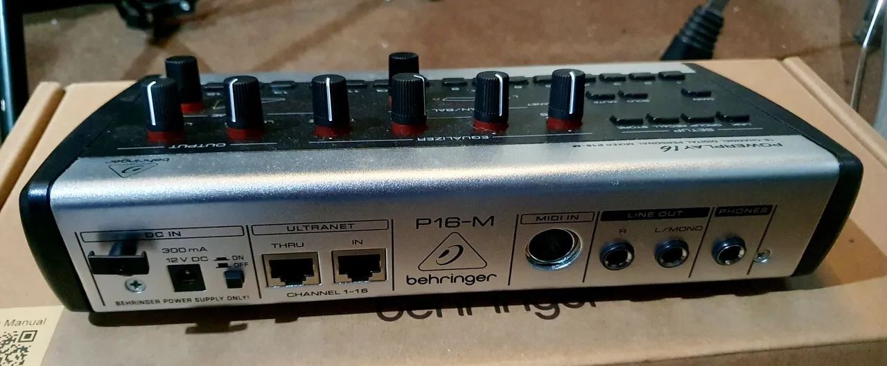 Behringer Powerplay P16-M Mixer Pessoal 16 Canais Novo Sem Uso