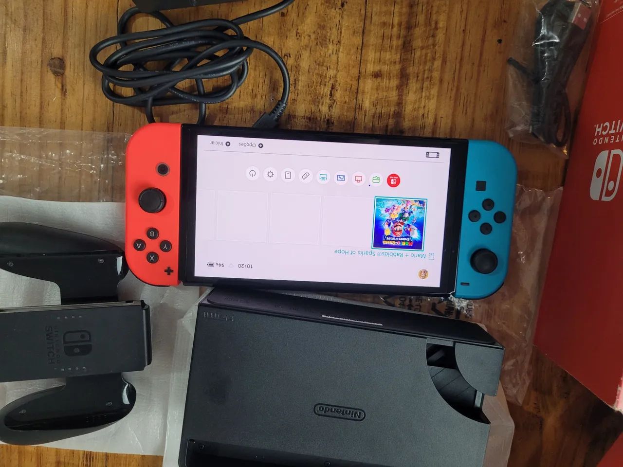 Nintendo Switch Oled Com 7 jogos Físicos - Consoles de Vídeo Game Nintendo Switch Oled Com 7 jogos Físicos - Consoles de Vídeo Game