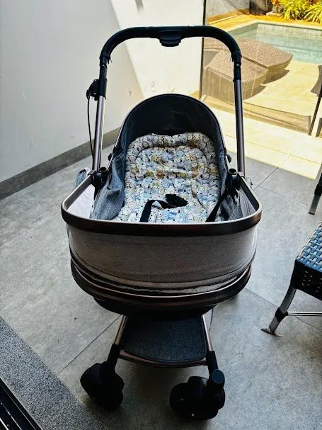 Carrinho Bebe Dzieco Vulcan Rose - Possui Bebe Conforto - Multissimo bem cuidado - Foto 6
