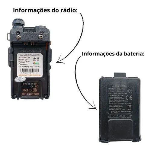 Rádio Walk Talk Baofeng UV-5R Dual Band - Foto 3