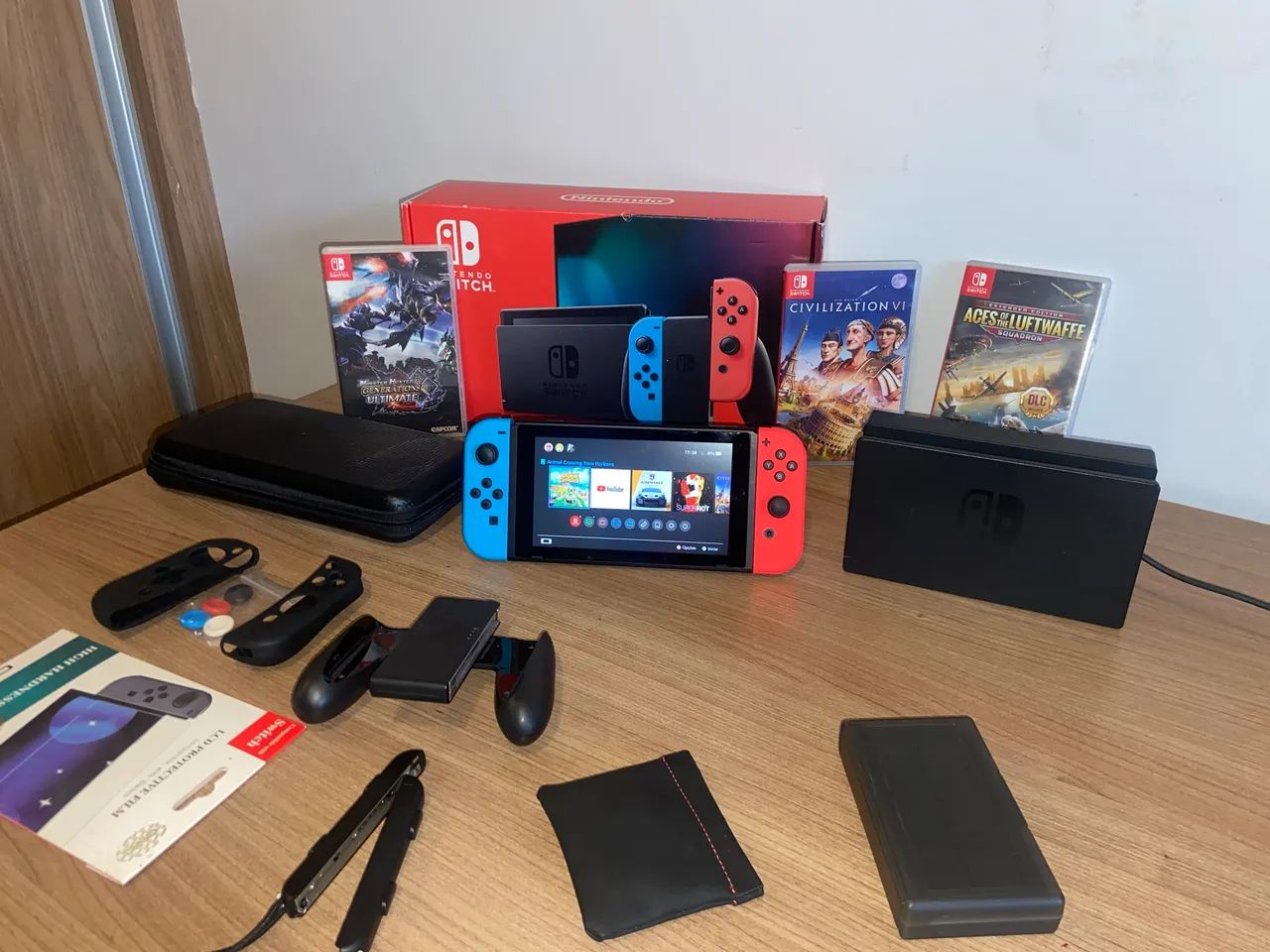 NINTENDO SWITCH V2 32GB com JOGOS