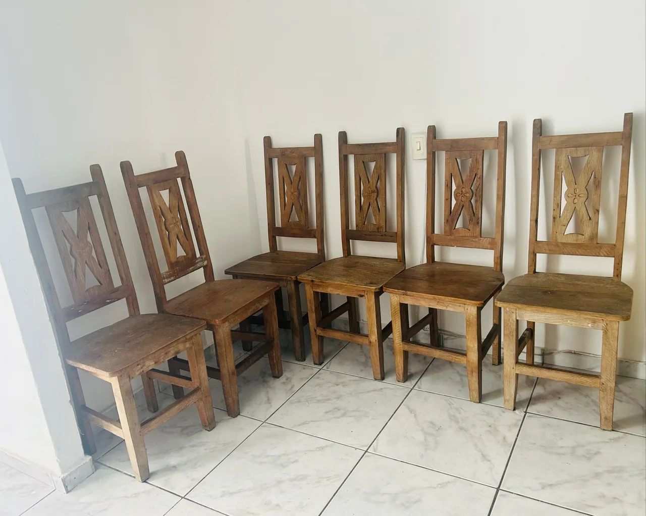 Conjunto de Mesa e Cadeiras Rústicas - Foto 3