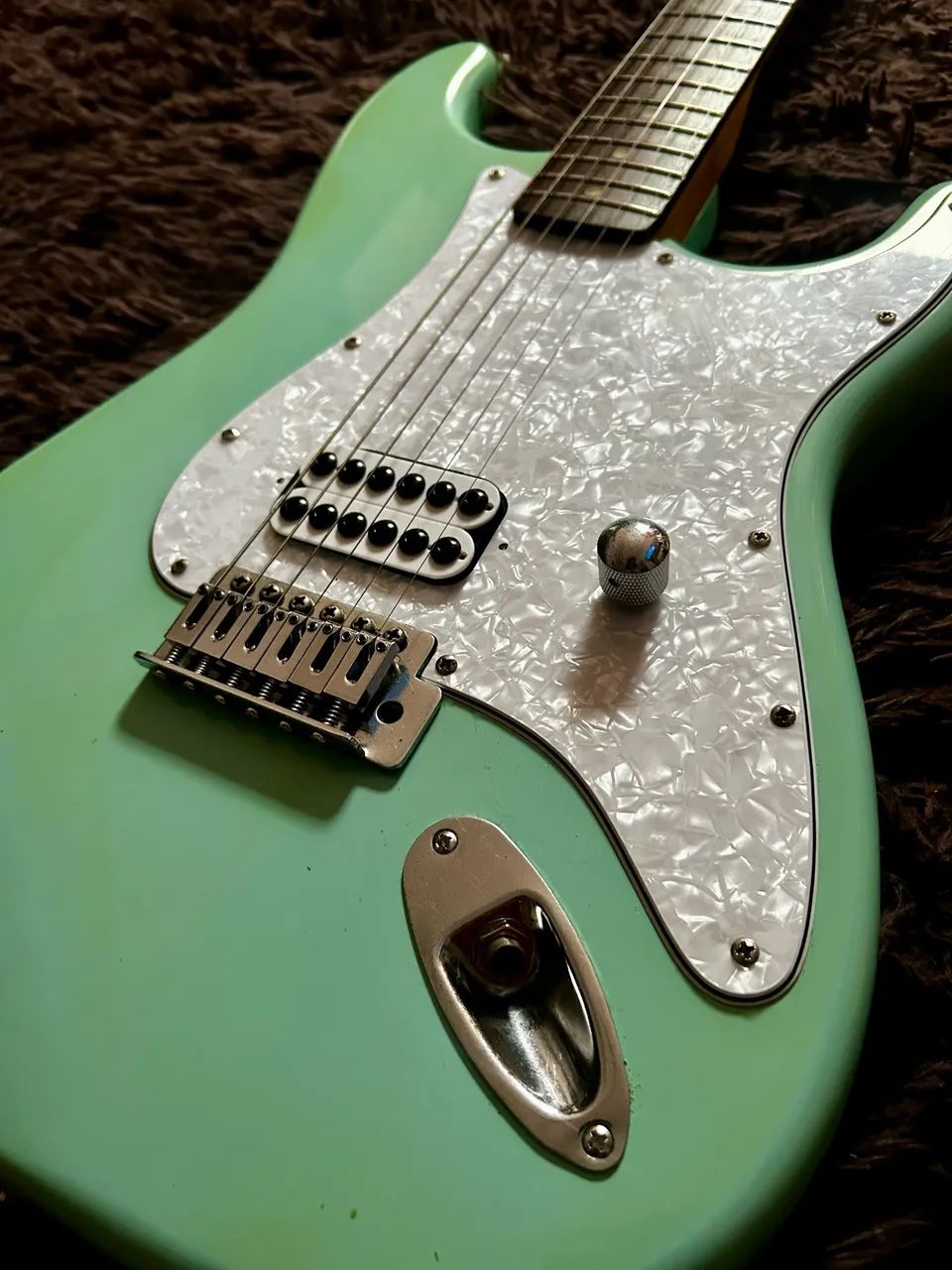 Fender Squier Stratocaster Surf Green - Custom Tom DeLonge - Foto 2