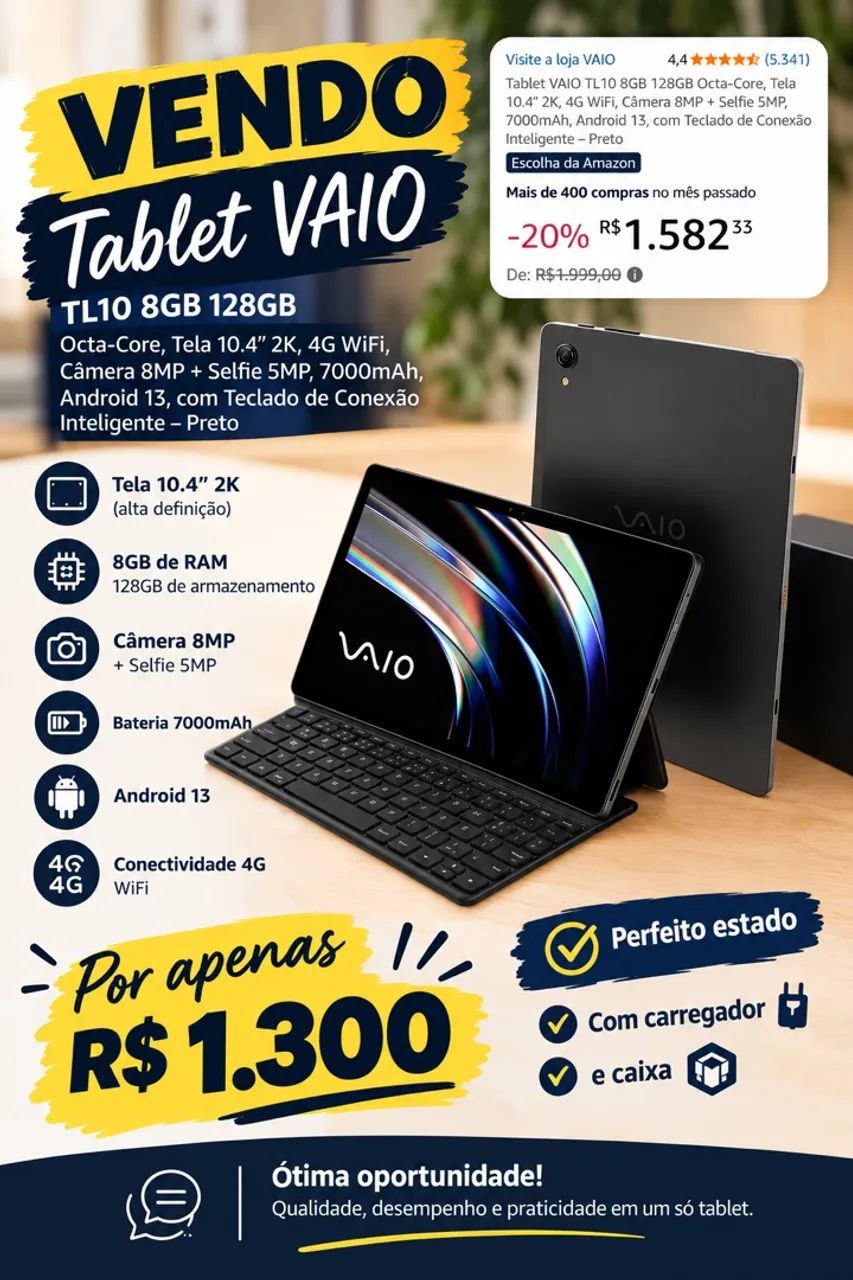 VENDO Tablet SONY Vaio